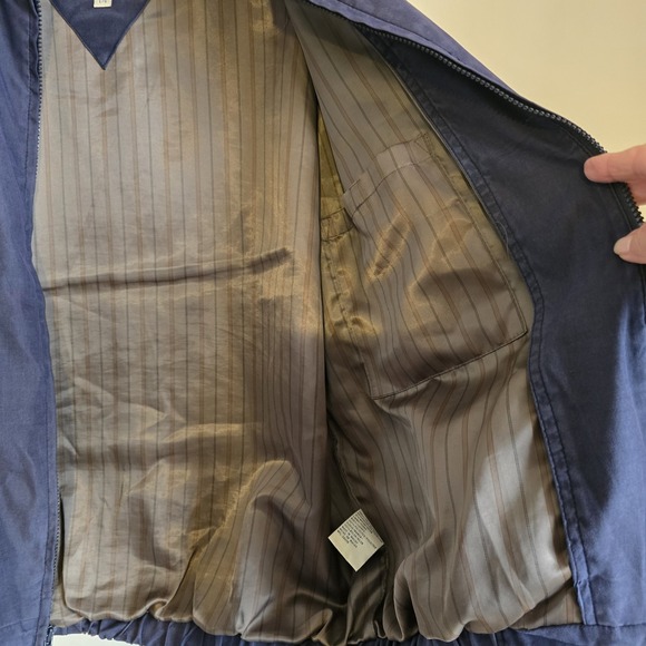 Aberdeen collection mens blue bomber jacket Large with adjustable cuffs - Picture 7 of 16